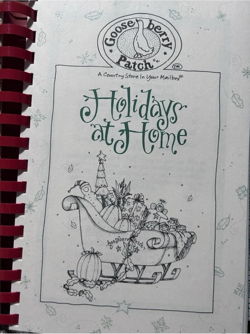 Lot of 2 Gooseberry Patch Cookbooks Celebrate Winter 1996 Holidays at Home 1998